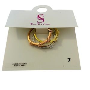 Savvy Cie Stacking Rings Size 7